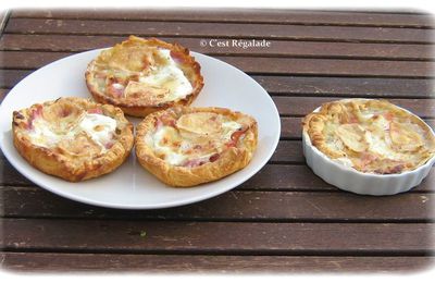  TARTELETTES AU CHEVRE ET BACON