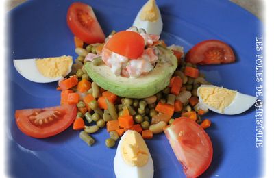 Salade macédoine avocat