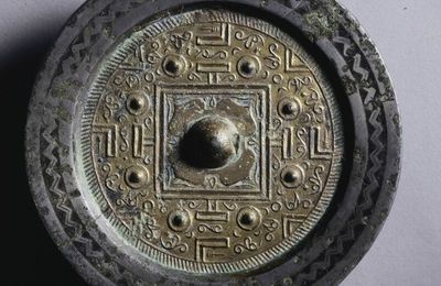 TLV Mirror with Gilt Surface, 2nd century BC, China, Western Han dynasty (202 BC-AD 9)