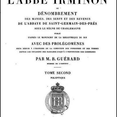 Polyptyque de l'abbé IRMINON imprimé en 1864