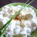 Soupe froide de courgette au cottage cheese