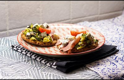 TARTINES CROUSTILLANTES BROCOLI, JAMBON, FOURME D'AMBERT [#TARTINES #HOMEMADE]