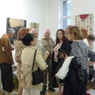 Photos du vernissage de Nguyen Cam