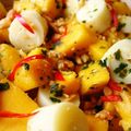 Salade de mangue et coeur de palmier