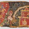 "In Attacking Narada’s Fortress at Progjyotishpur, Vishnu Slays the Demon General Mura", ca. 1520-­30, India, Delhi or Agra