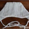 Un bonnet blanc (presque) royal au tricot