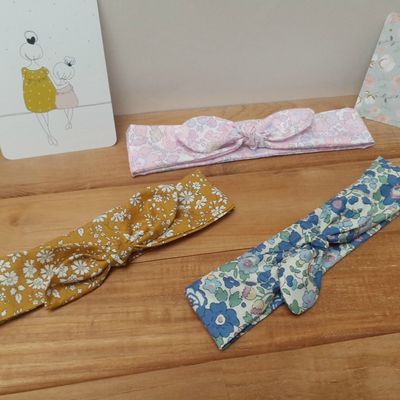  Bandeau à nouer liberty