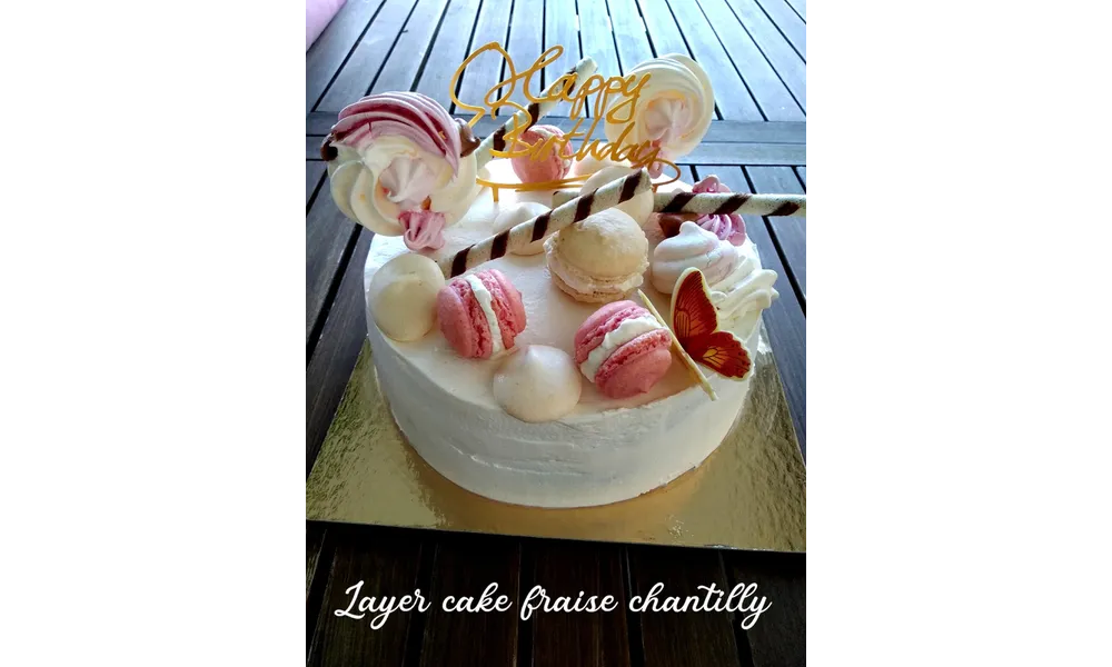 Layer cake fraise chantilly 
