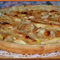 Tarte aux pommes, amandes et Calvados