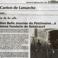 article de journal du 24 septembre 2010