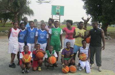 ouvertur du centre de formation de basket a l'INJS d'Abidjan