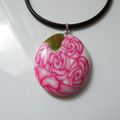 pendentif et sa bague bouquet de roses