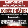 Soirée Théâtre à Saint-Gence : samedi 17 février 2018, 20h30