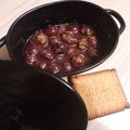 Une cocotte de raisins en dessert 