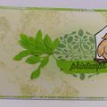 Carte printanière - Spring card