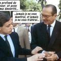 Chirac va transmettre à Sarkozy le code nucléaire lors de la visite du PC Jupiter (sous l'Elysée)...