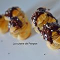 Profiteroles garnies de crème à la ricoré