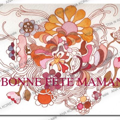 CARTE POSTALE "FÊTE DES MÈRES"