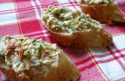 Bruschettas de Poivrons et Tomates Confites aux Herbes