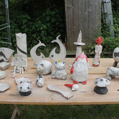 Cuisson raku le 18 mai à Pont-Péan