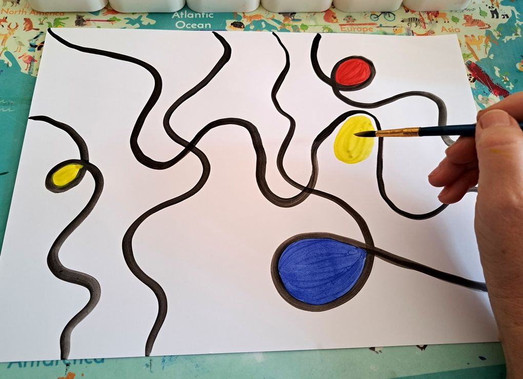 Galets de gouache géants