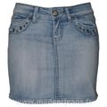 Mini jupe jean délavé sexy - Boutique Mode Femme