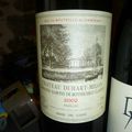 Pauillac : Duhart-Milon 2002 et Saint Emilion : Pavie Macquin 2002