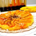 Tarte tatin feuilletée à la banane et rhum