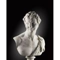 Beau buste de Faune en marbre blanc. France, vers 1700-1715