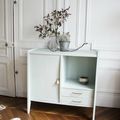 Meuble commode vintage années 50 ciel