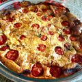 CLAFOUTIS TOMATES CERISES-OIGNONS BLANCS