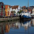 Husum, sur la côte ouest de l'Allemagne ...