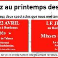 Spectacles solidaires 22 et 23 avril 