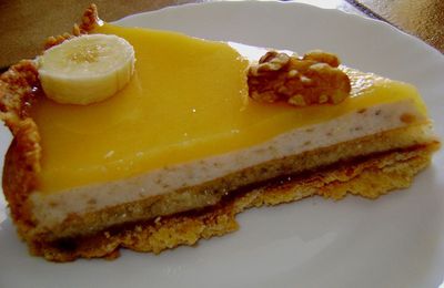 L'Ambarina (tarte noix, banane, chocolat et rhum ambré)