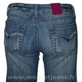 Jean Stone Used Coupe Bootcut Femme Taille Basse