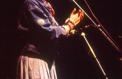 Joan Baez à Verdun, en Meuse, le 12 mars 1988