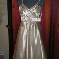 robe de soirée cache coeur satin