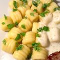 Gnocchi de pomme de terre de Edda Onorato, sauce crème-parmesan