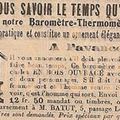 Baromètre-thermomètre Chalet