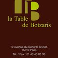 La Table de Botzaris