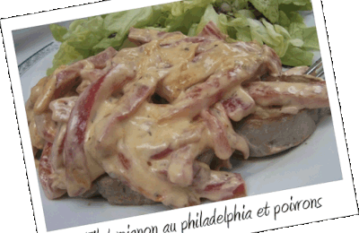 Filet mignon au philadelphia et poivrons (7pp)
