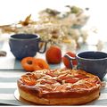 Tarte au fromage sans pâte aux abricots....
