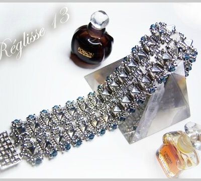 bracelet pyramides de manek manek et petites B O 