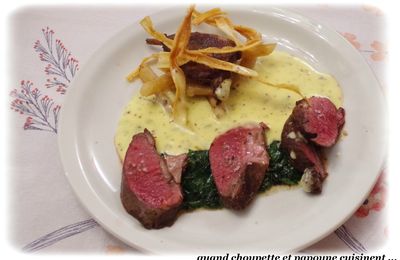 FILET DE COLVERT, SCORSONERES RÔTIS & BEARNAISE AUX ALGUES DE LA TABLE DU CONNETABLE