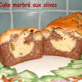 Cake marbré aux olives