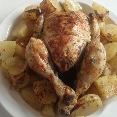 poulet roti au curry madras