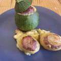 Courgettes et pommes de terre farcies