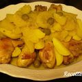 Tajine poulet aux pommes de terre et citrons confits