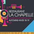 RESTO-CONCERT A LA CHAPELLE VENDREDI 23 NOVEMBRE