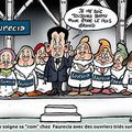 Sarkozy chez Faurecia domine ses sujets